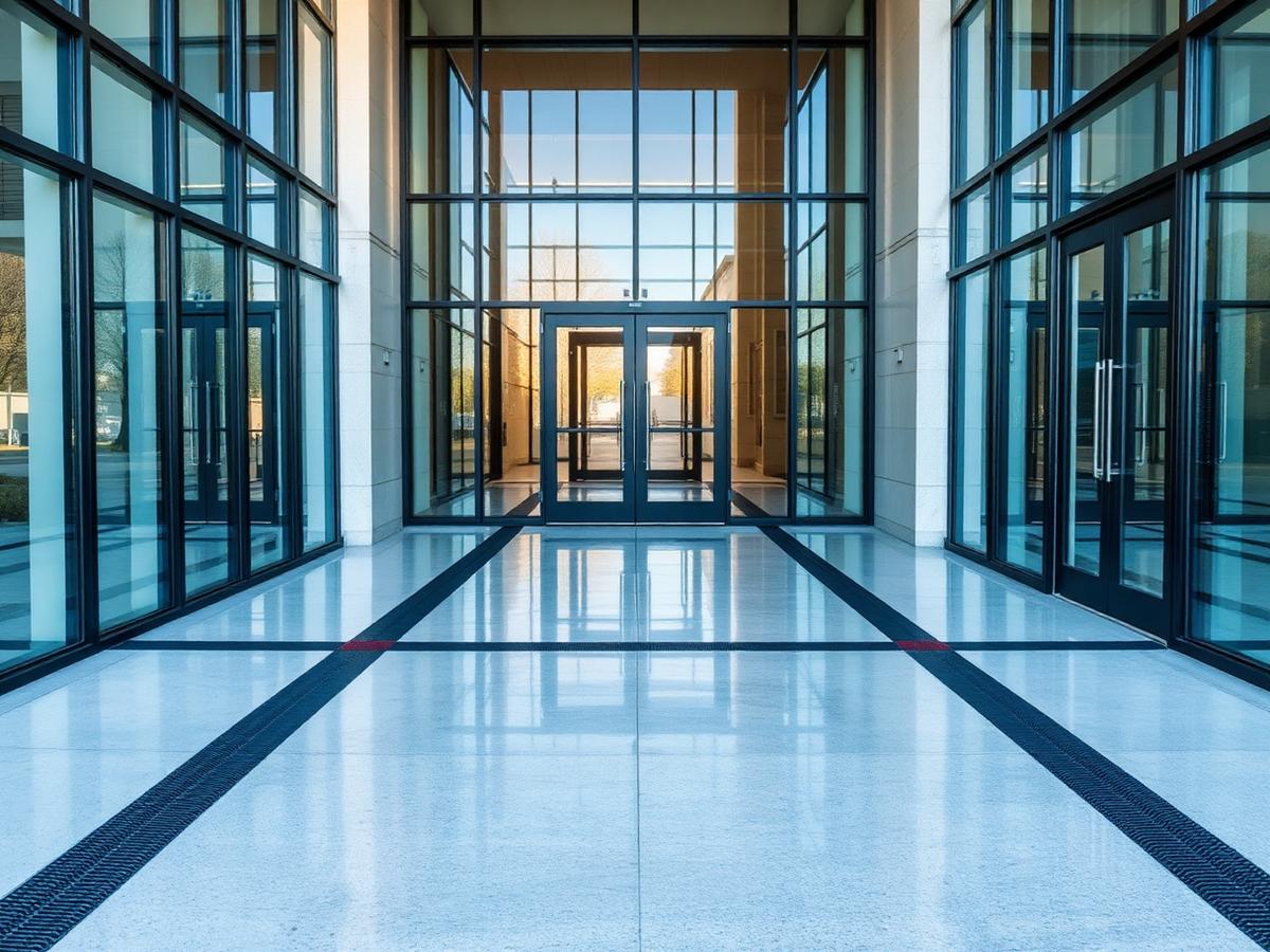 Entrée commerciale nettoyée